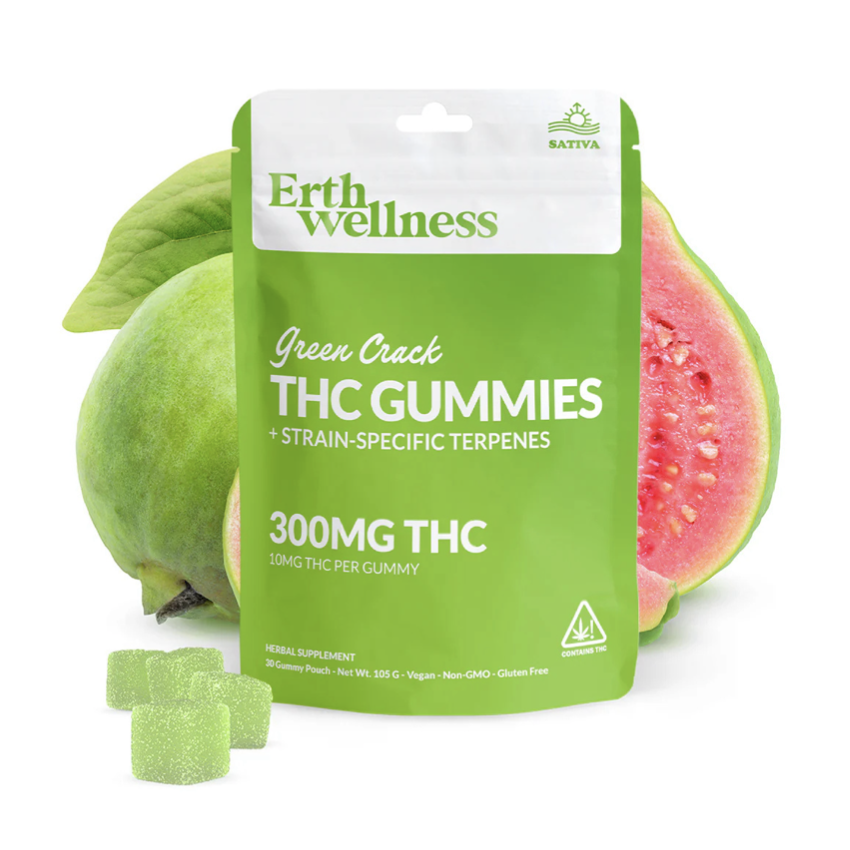Earth Wellness THC Gummies 300MG / Green Crack